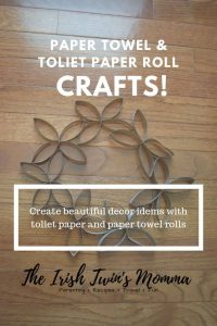 paper towel roll wreath