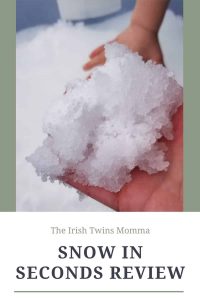 Snow in Seconds Review by the Irish Twins Momma