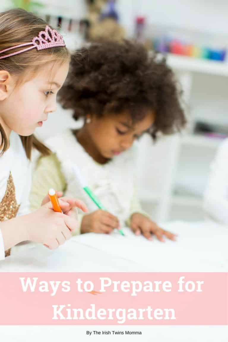 Ways to Prepare for Kindergarten - The Irish Twins Momma